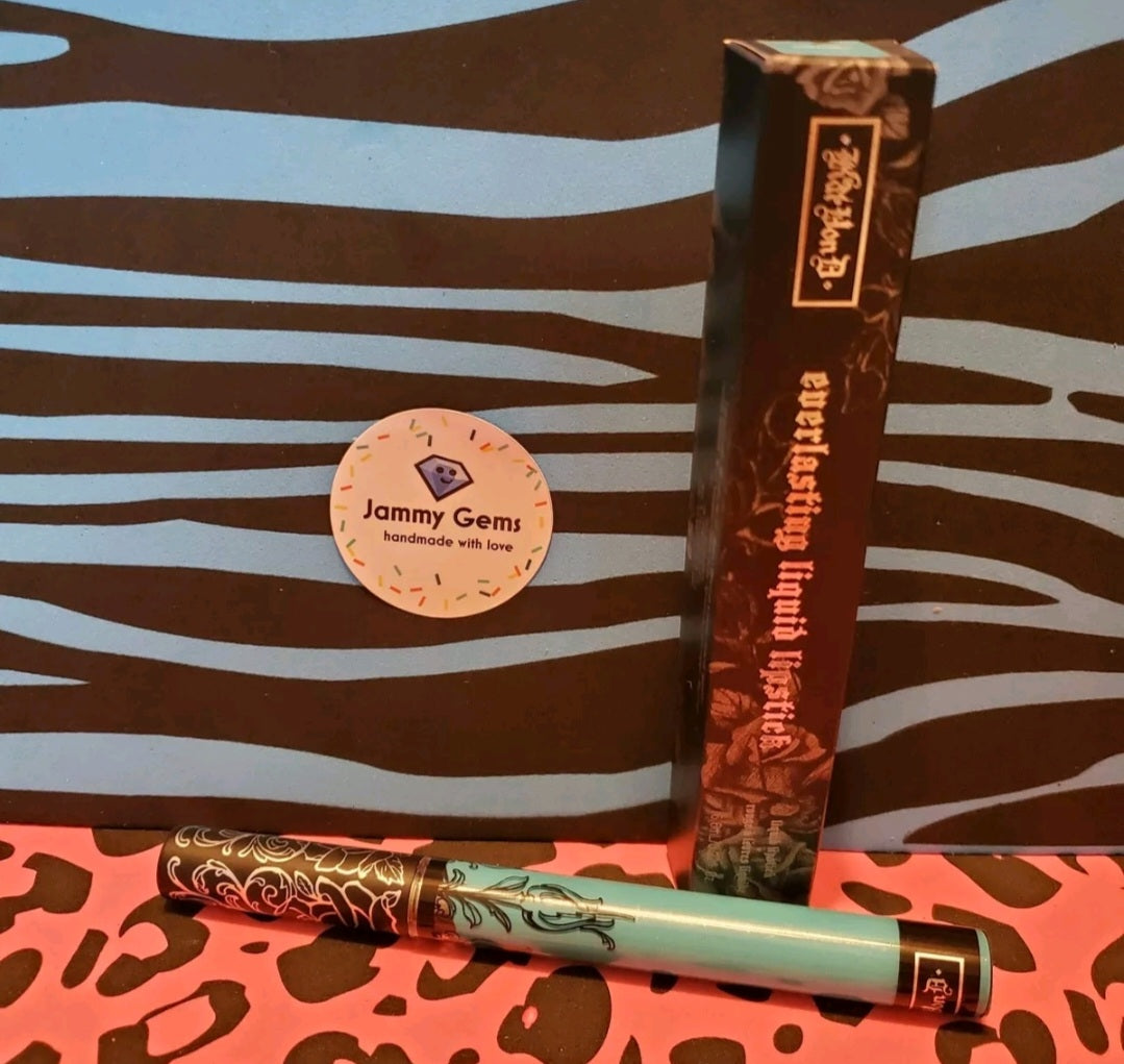 DREAMER Kat Von D KVD Vegan Beauty Everlasting Liquid Lipstick Matte Aqua blue